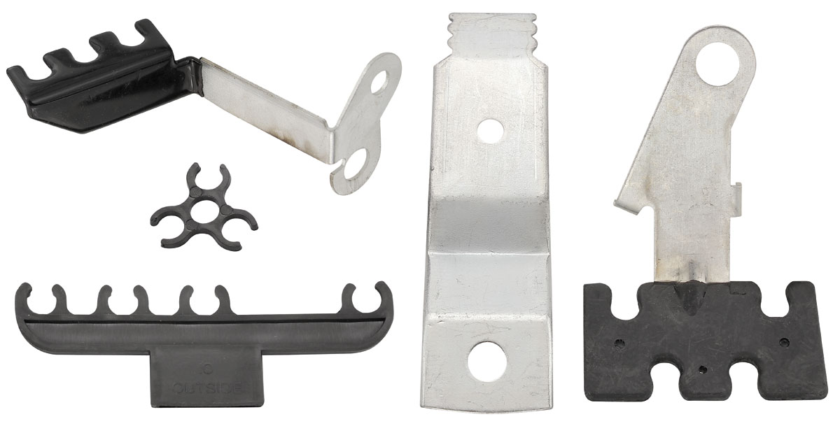 1967 GTO Spark Plug Wire Brackets 5Piece