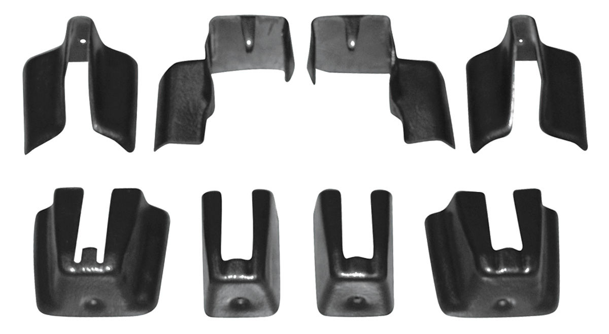 El Camino Seat Track Covers bucket seat, lower track, 8piece Fits 197888 El Camino