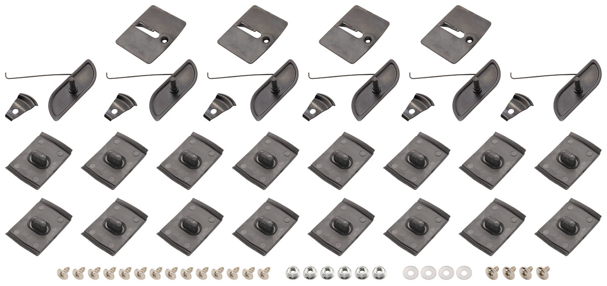 19701972 Monte Carlo Body Side Molding Clips Lower