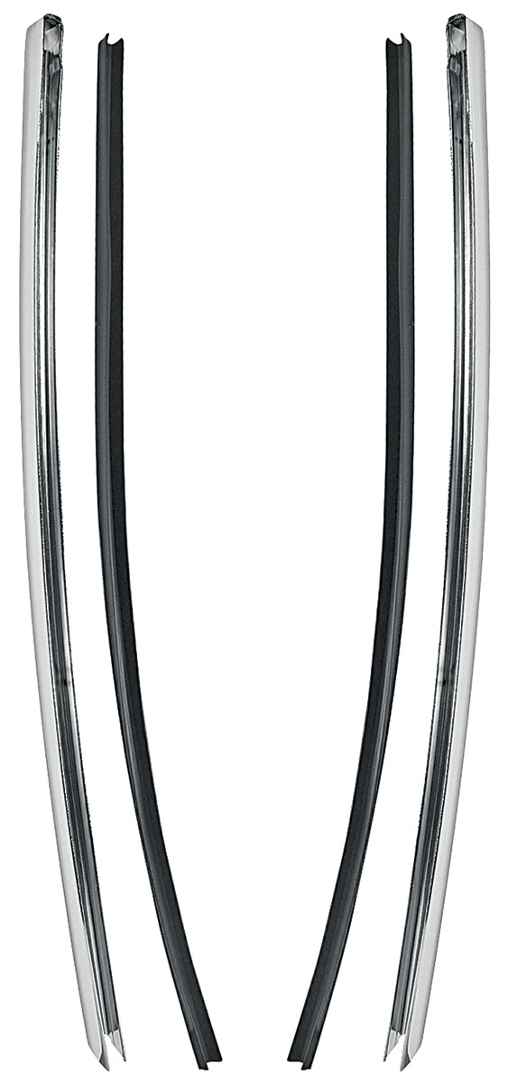 RESTOPARTS Quarter Window Chrome, Chevelle Fits 196872 Chevelle