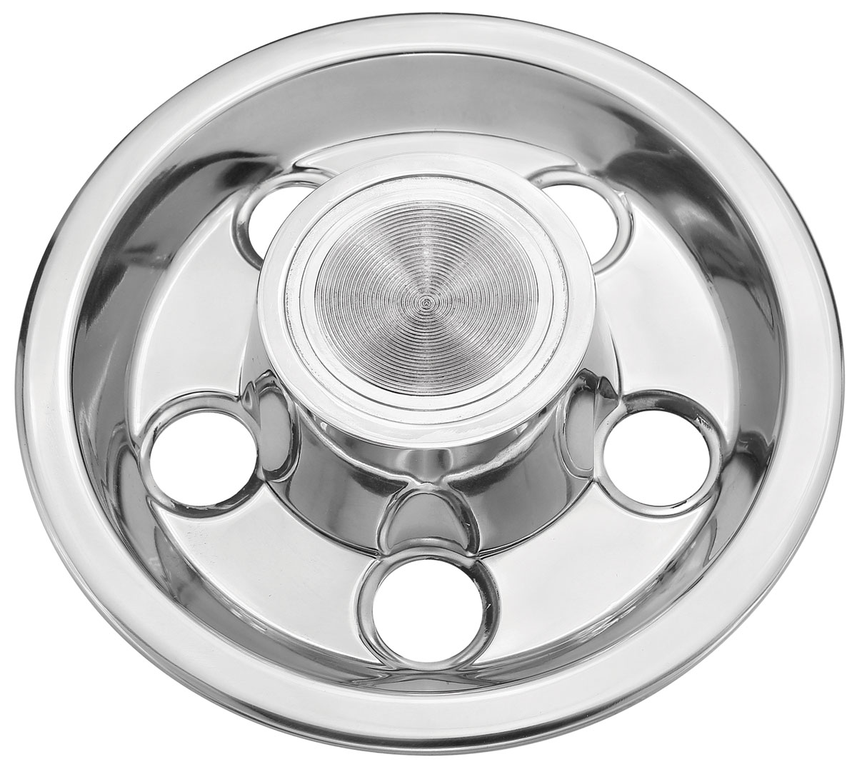 1965 GTO Wheel Center Cap, Rally I Oe Wheels Polished