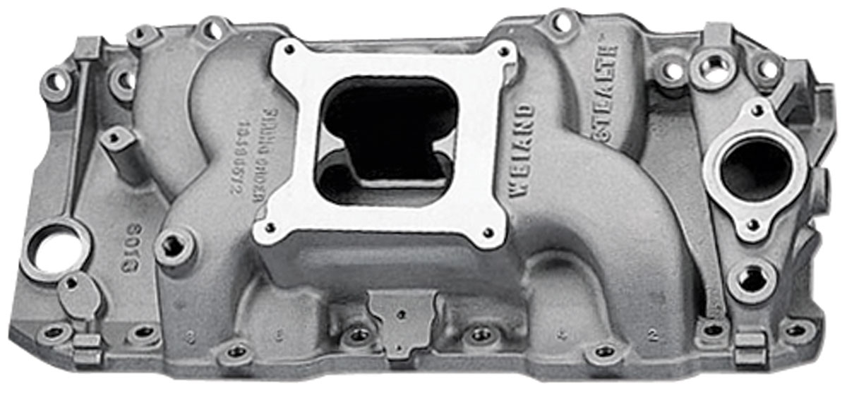 Holley Monte Carlo Stealth Intake Manifold, Weiand rectangle port heads